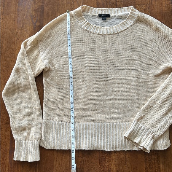 J.Crew women’s cotton linen blend lite spring casual preppy sweater size small - Picture 2 of 7